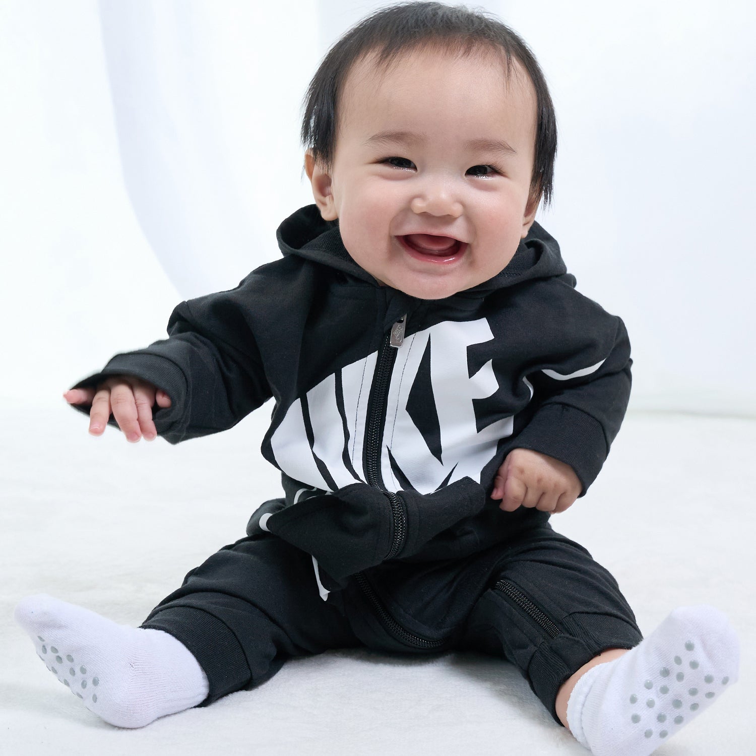 ベビー(50-74cm) ロンパース NIKE(ナイキ) NKN PLAY ALL DAY COVERALL