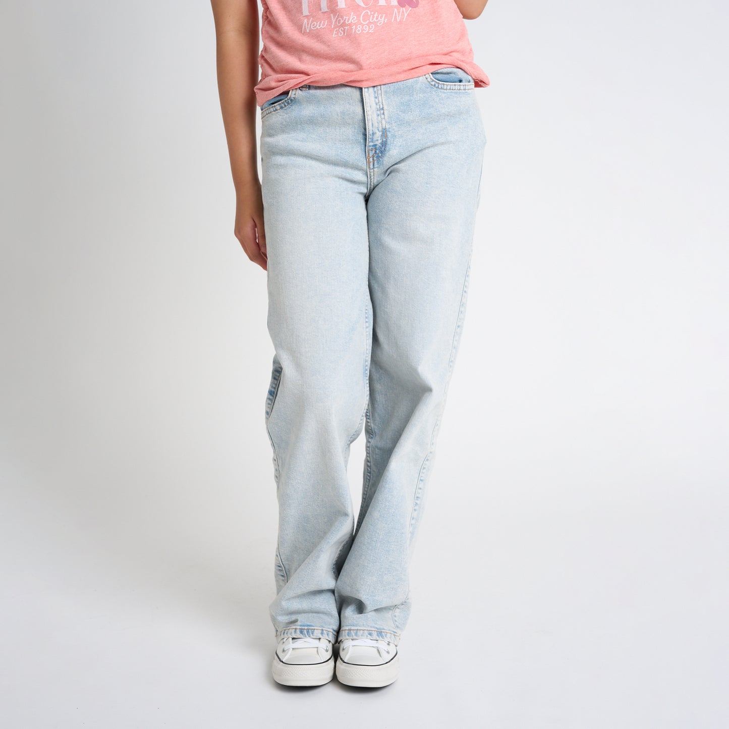 【110-170cm】 パンツ A&F(アバクロンビー&フィッチ) AFG HIGH RISE WIDE LEG JEANS