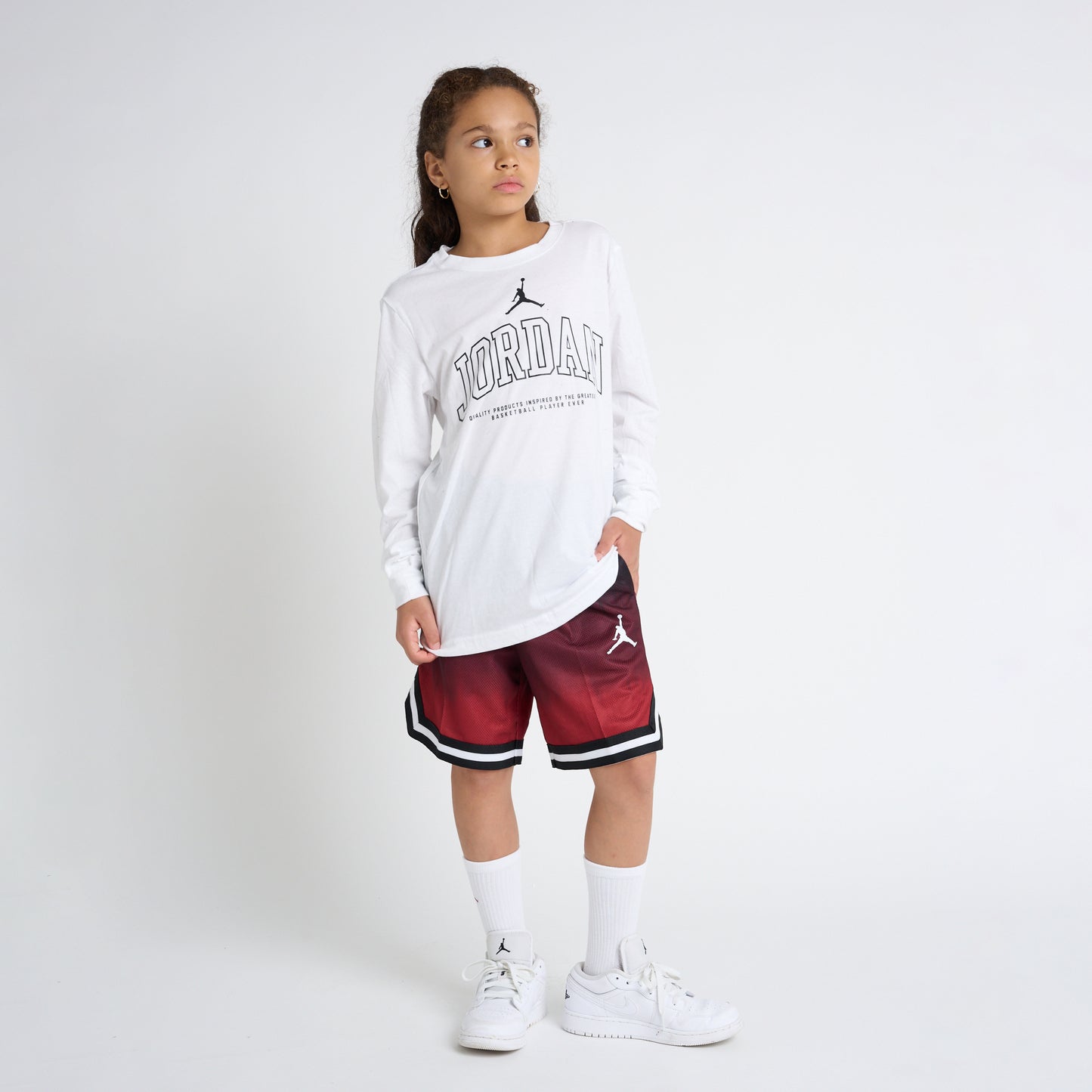 ジュニア(130-170cm) Tシャツ JORDAN(ジョーダン) JDB NO LOOK LS TEE