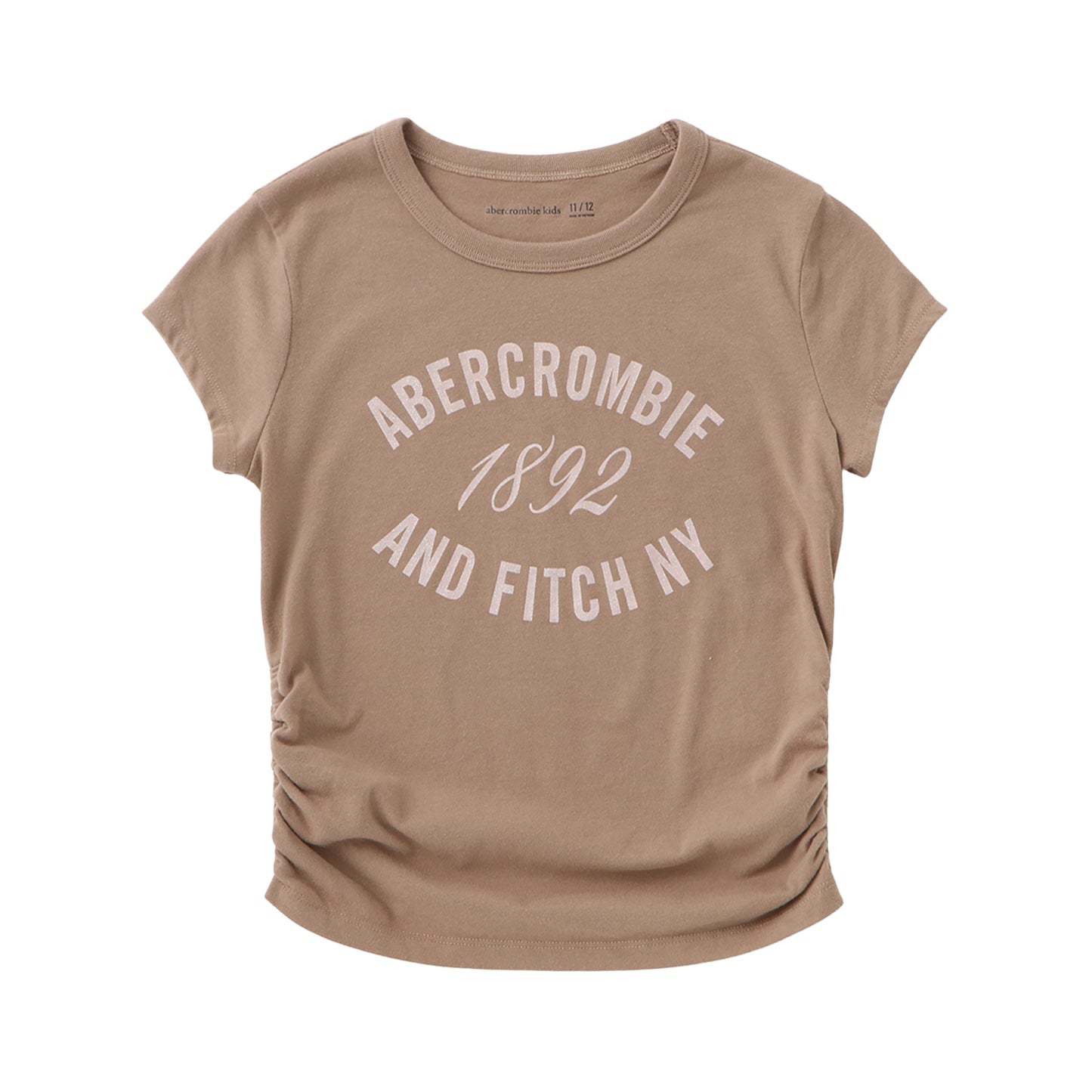 【110-170cm】 Tシャツ A&F(アバクロンビー&フィッチ) AFG ANF 1892 RUCHED TEE