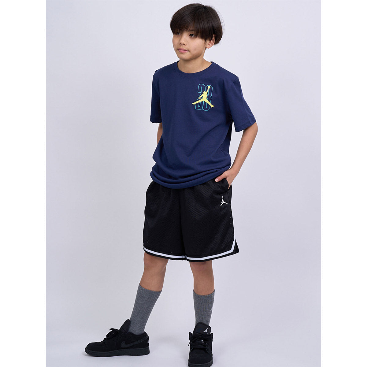 ジュニア(130-170cm) Tシャツ JORDAN(ジョーダン) JDB TRIANGLE OFFENSE SS TEE