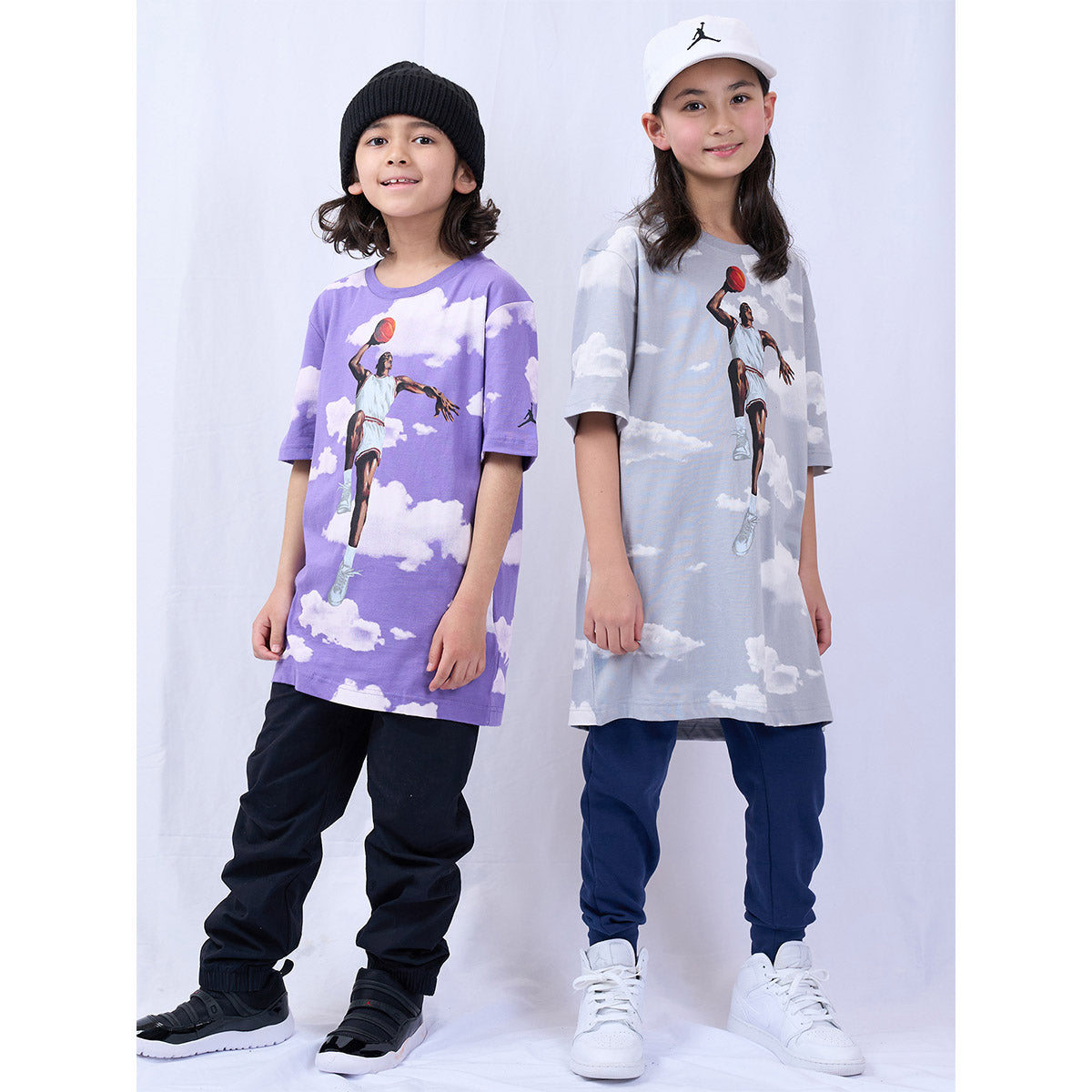 ジュニア(130-170cm) Tシャツ JORDAN(ジョーダン) JDB LINE UP STACK