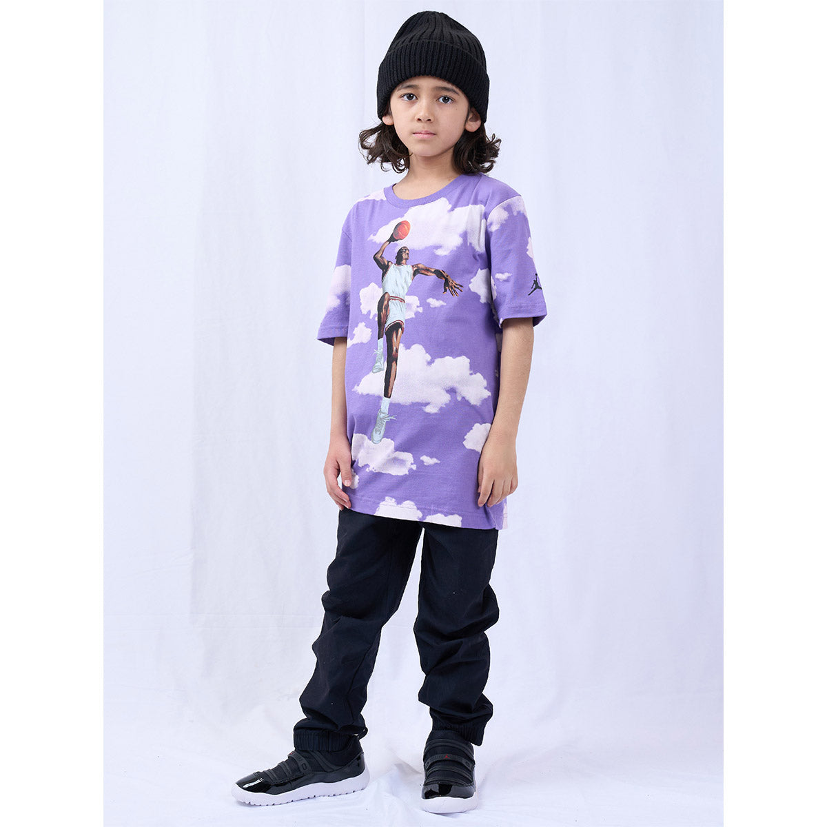 ジュニア(130-170cm) Tシャツ JORDAN(ジョーダン) JDB LINE UP STACK