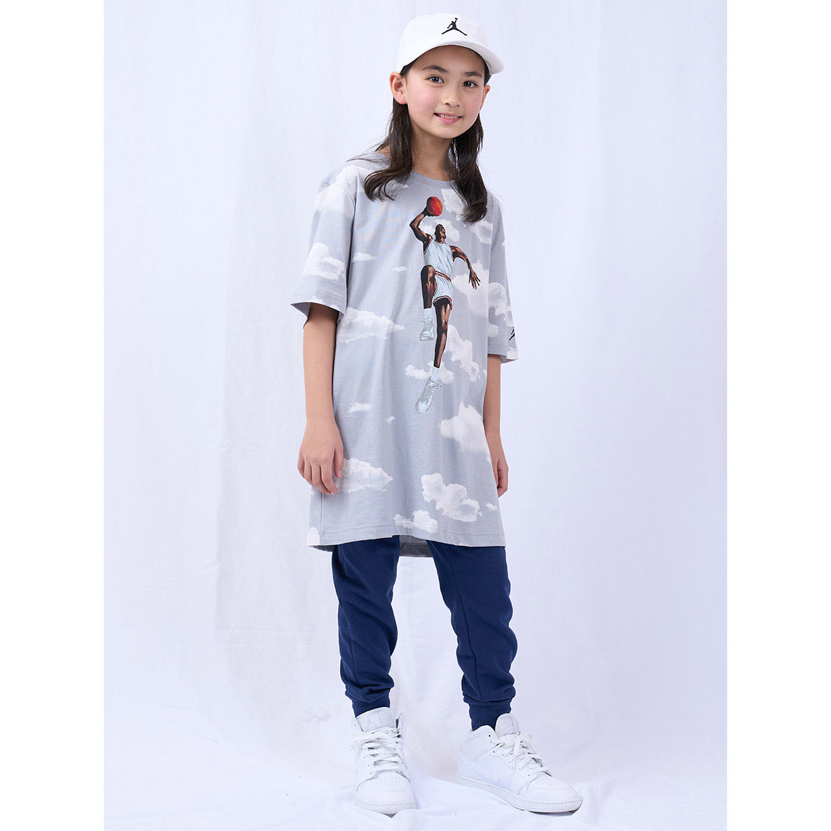 ジュニア(130-170cm) Tシャツ JORDAN(ジョーダン) JDB LINE UP STACK