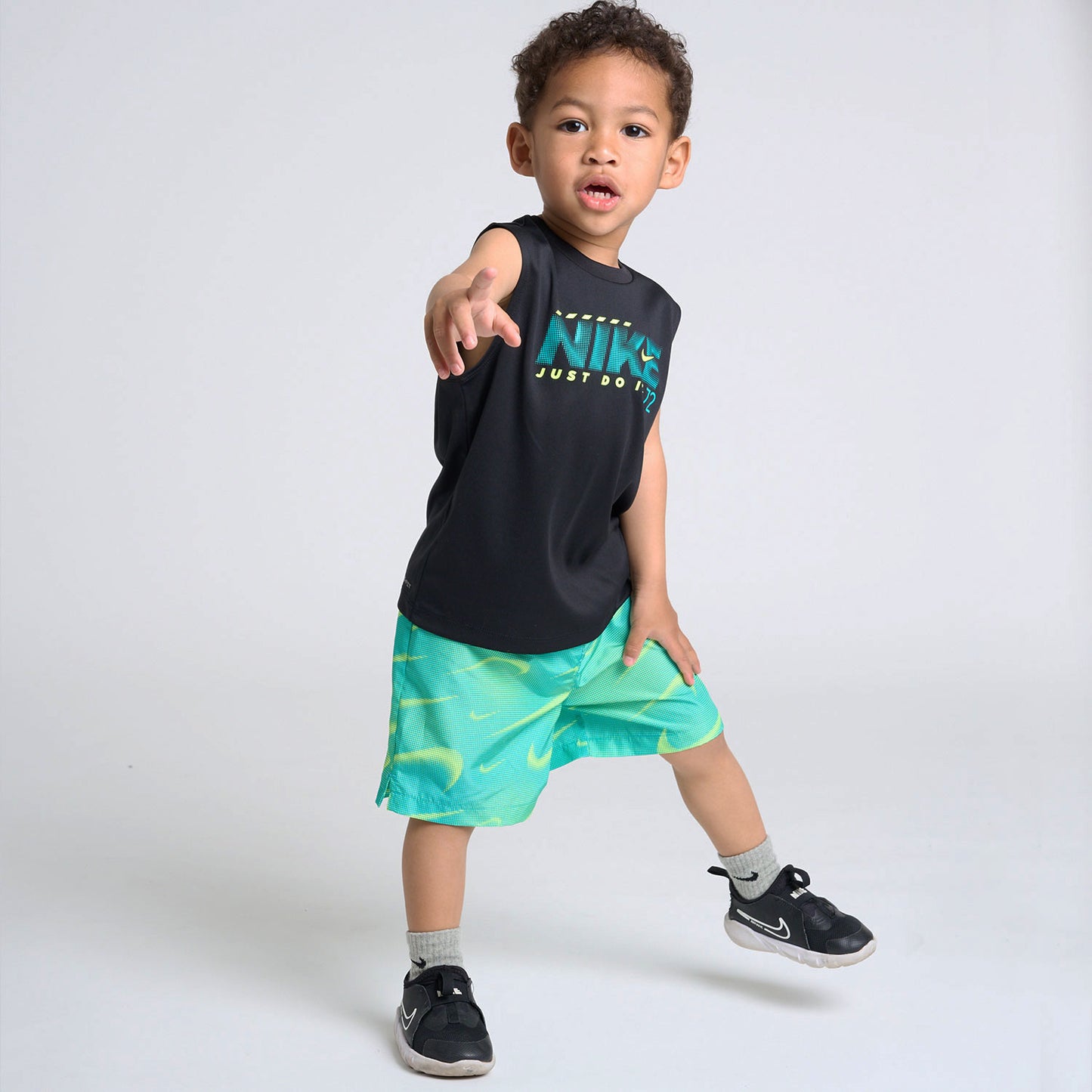 トドラー(90-100cm) セット商品 NIKE(ナイキ) NKB B NK RHYTHM DF AOP SHORT S