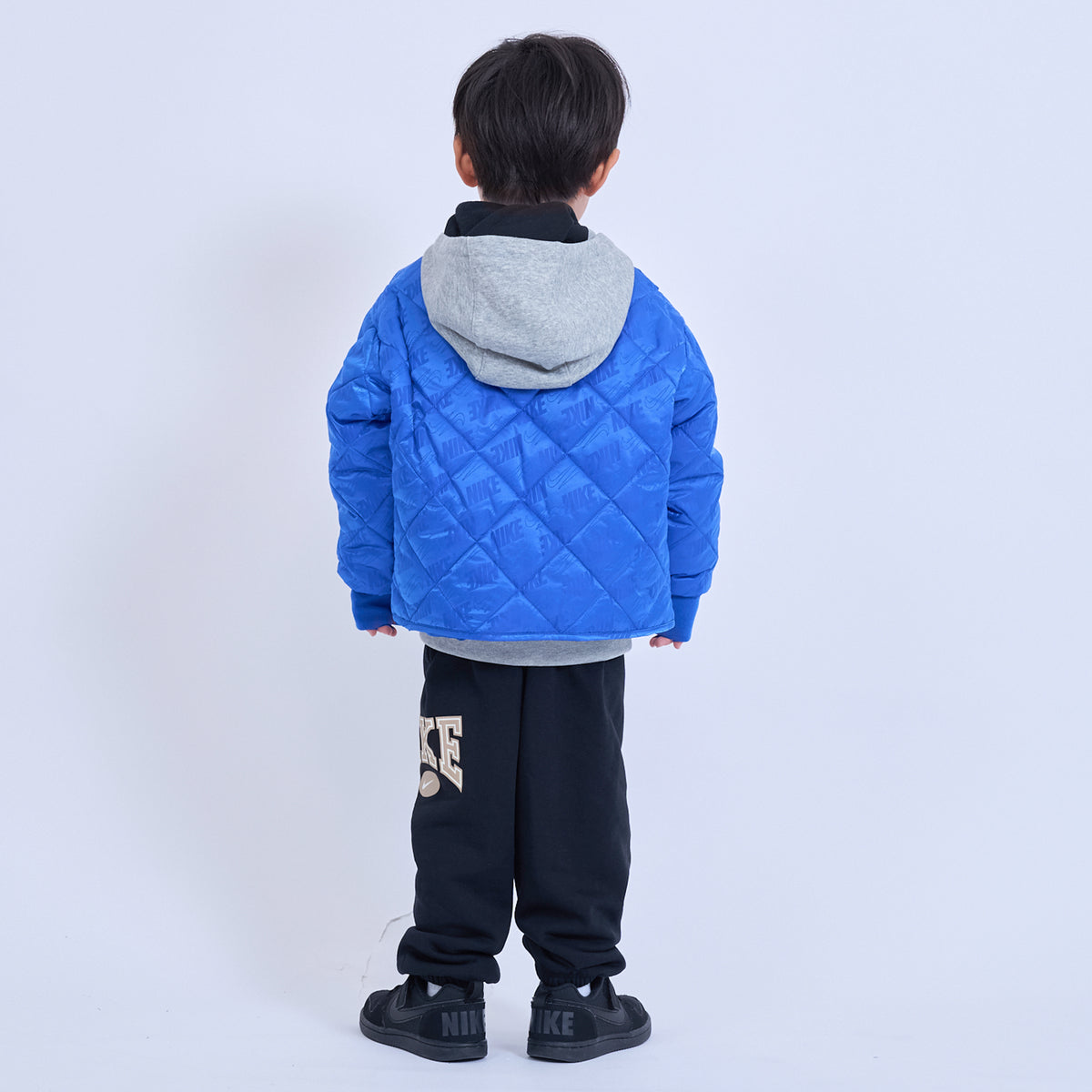 キッズ(105-120cm) アウター NIKE(ナイキ) NKN FLEECE HOODED QUILT JACKET