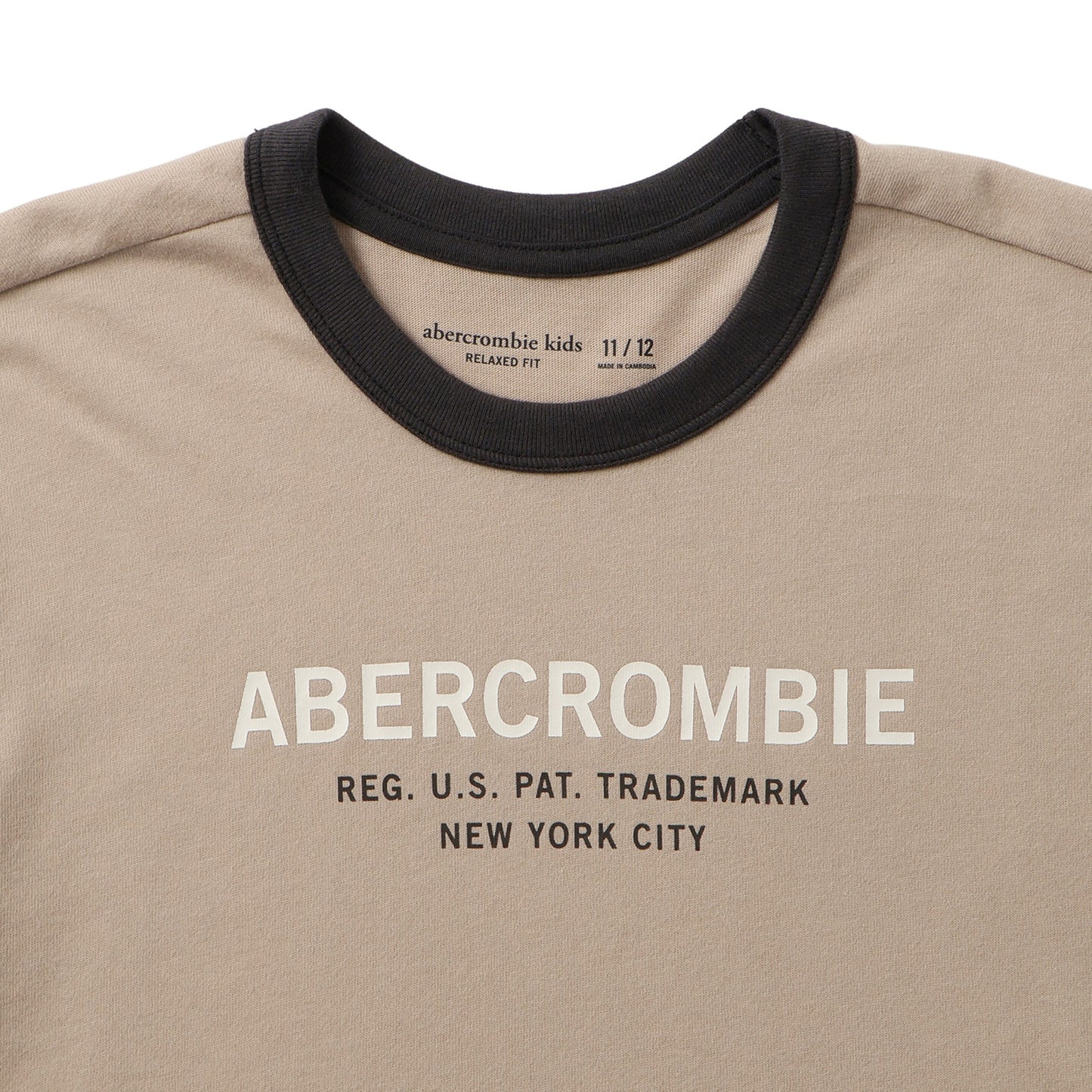 【110-170cm】 Tシャツ A&F(アバクロンビー&フィッチ) AFB ABERCROMBIE RINGER TEE