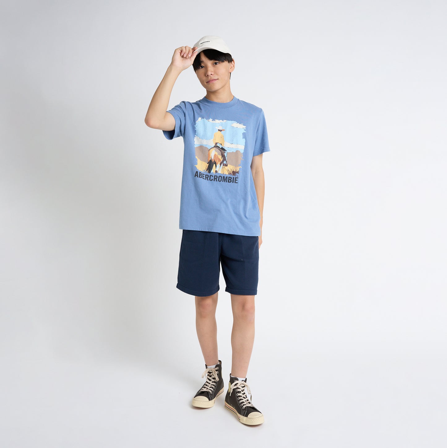【110-170cm】 Tシャツ A&F(アバクロンビー&フィッチ) AFB BACK TRAIL TEE