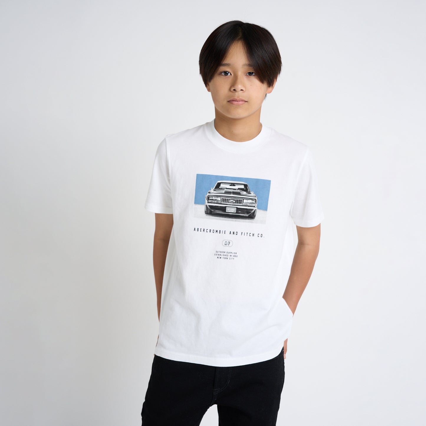 【110-170cm】 Tシャツ A&F(アバクロンビー&フィッチ) AFB MUSCLE AUTO TEE