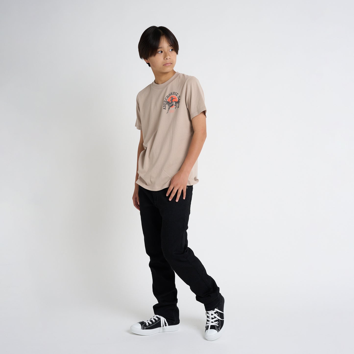 【110-170cm】 Tシャツ A&F(アバクロンビー&フィッチ) AFB GIDDY UP TEE