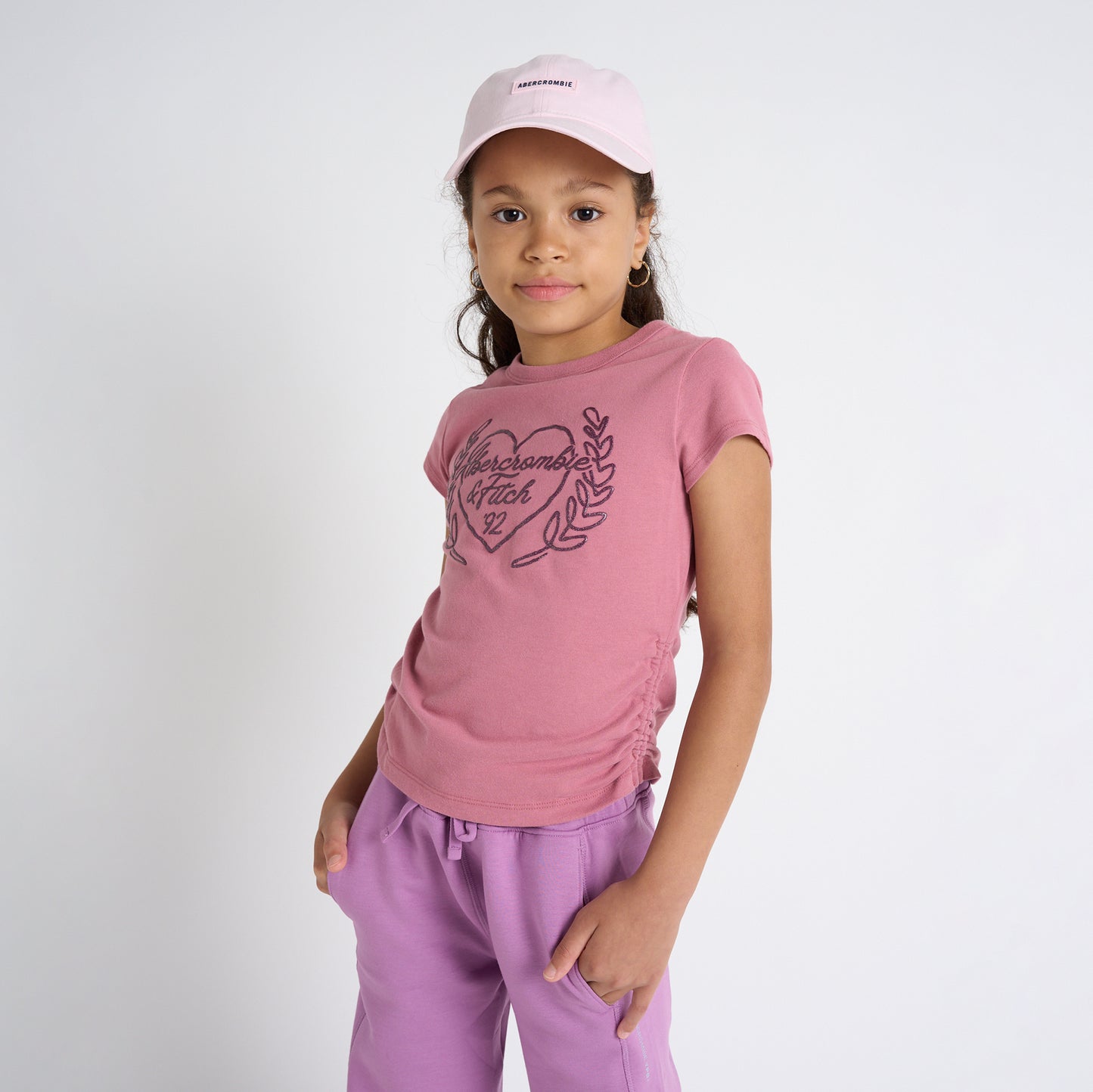 【110-170cm】 Tシャツ A&F(アバクロンビー&フィッチ) AFG ANF LAUREL HEART BABY TEE