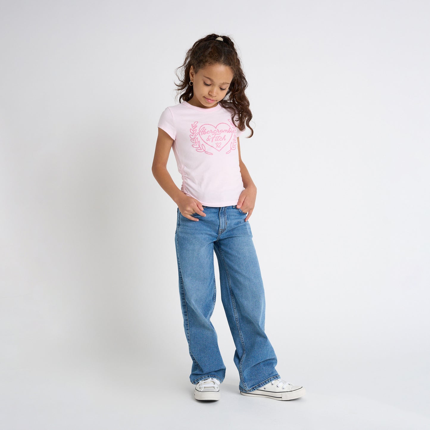 【110-170cm】 Tシャツ A&F(アバクロンビー&フィッチ) AFG ANF LAUREL HEART BABY TEE