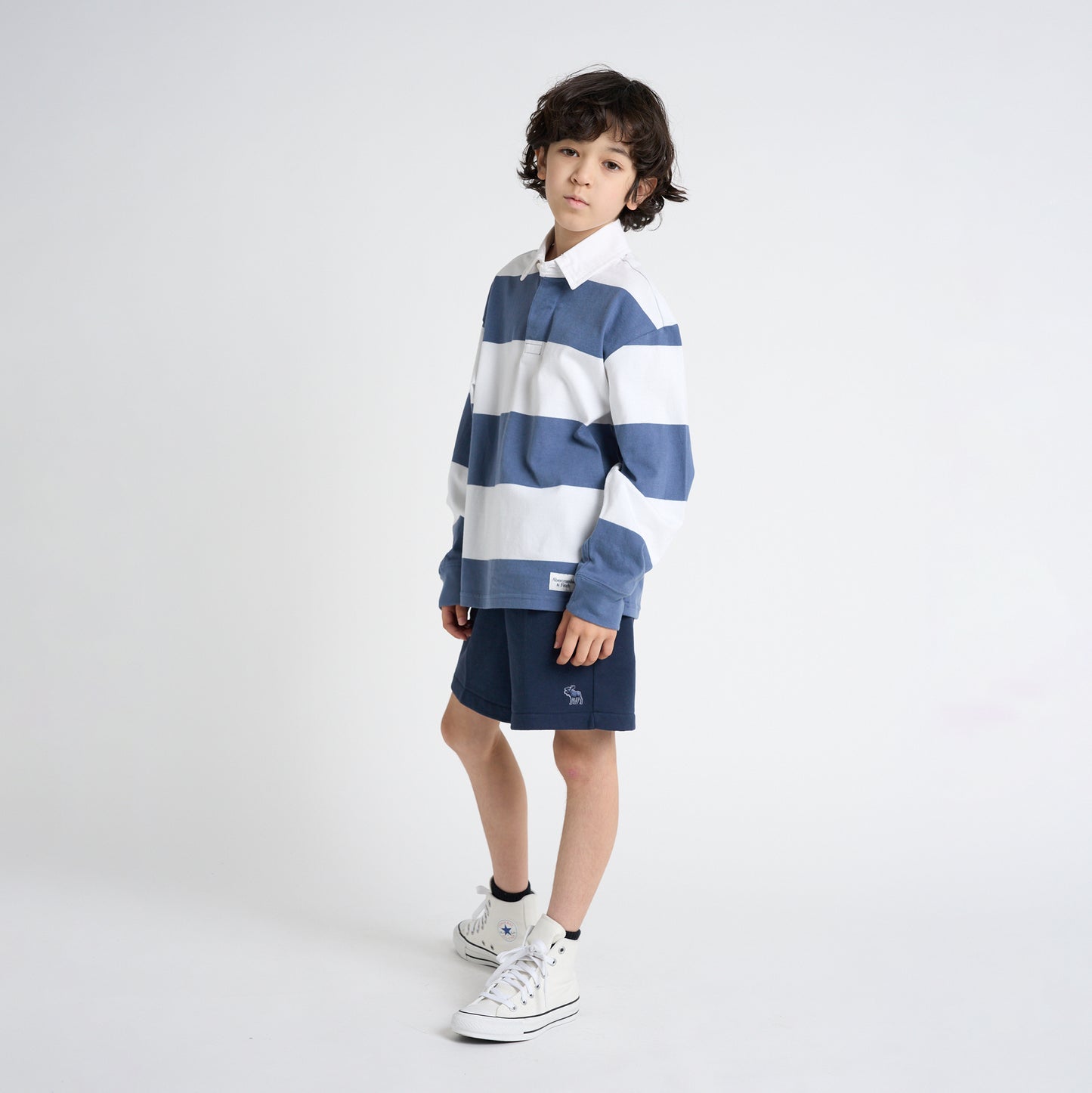 【110-170cm】 Tシャツ A&F(アバクロンビー&フィッチ) AFB LONG SLEEVE RUGBY POLO