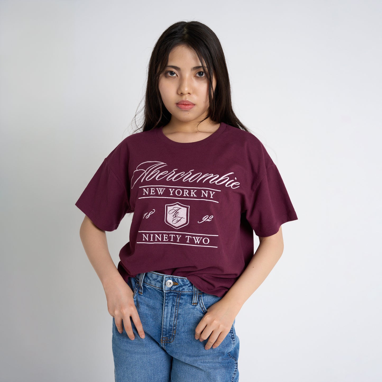【110-170cm】 Tシャツ A&F(アバクロンビー&フィッチ) AFG ANF CREST BOXY TEE