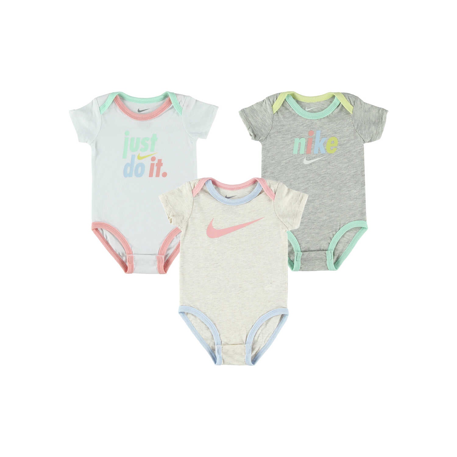 ベビー(55-70cm) セット商品 NIKE(ナイキ) NKN 3 PACK BODYSUIT