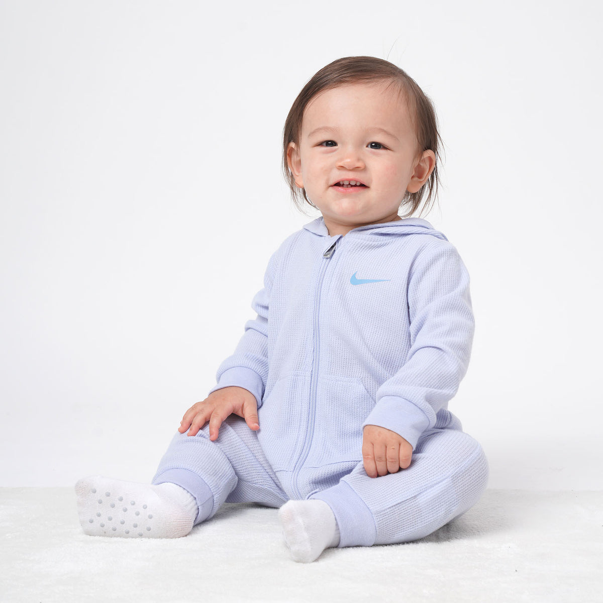 【公式限定】ベビー(80-90cm) NIKE(ナイキ) ロンパース NKN NON-FOOTED WAFFLE COVERALL