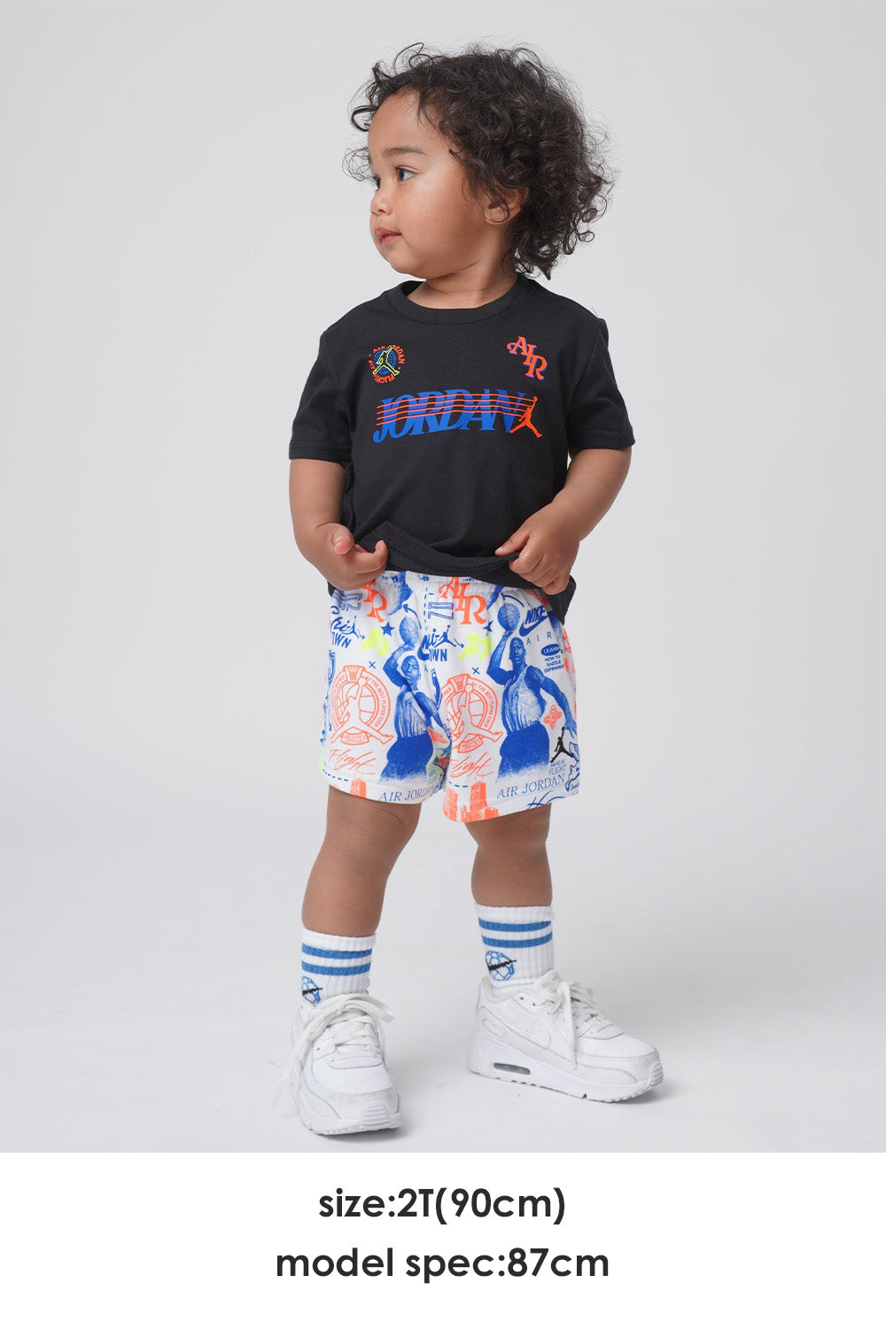 トドラー(90-100cm) JORDAN(ジョーダン) セットアップ JDB JRDN SPORTS CLUB SHORT SET