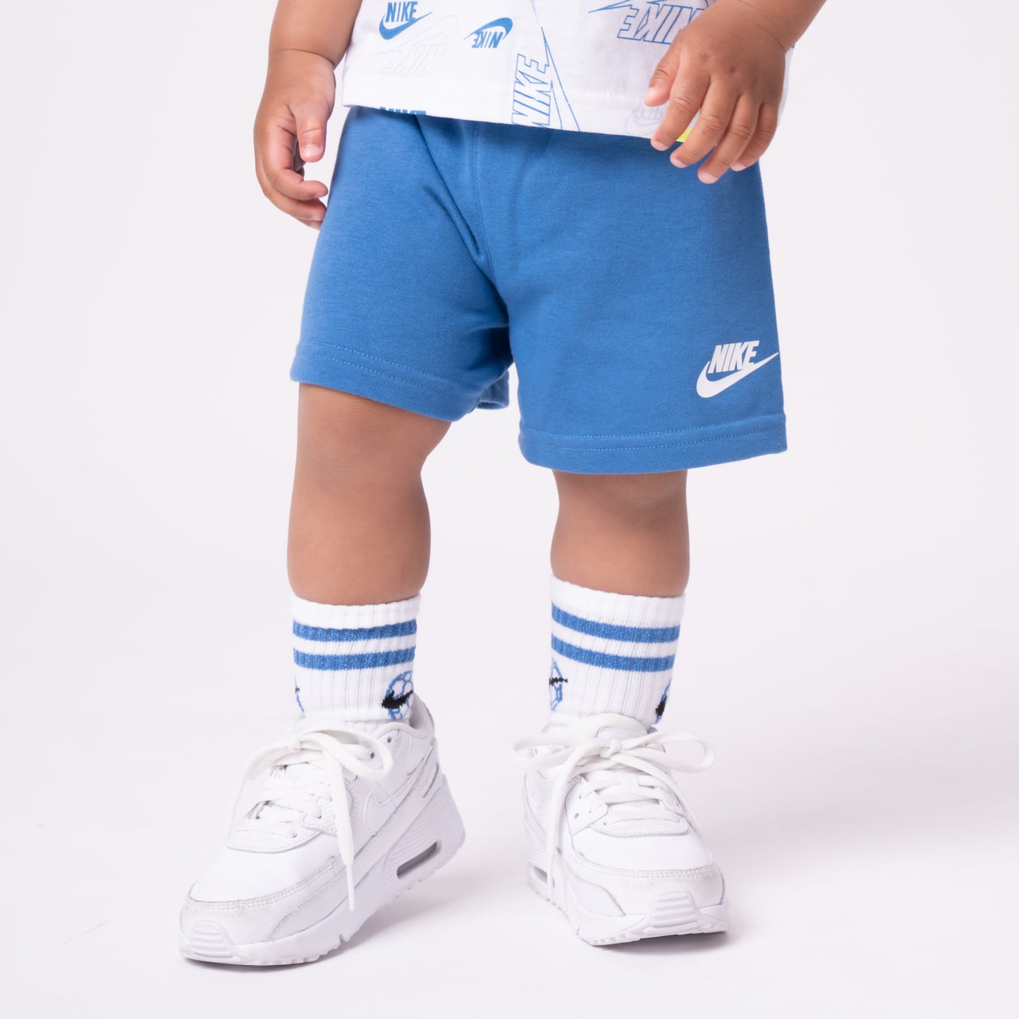 トドラー(90-100cm) NIKE(ナイキ) セットアップ NKN N NSW AOP LT WT FT SHORT S