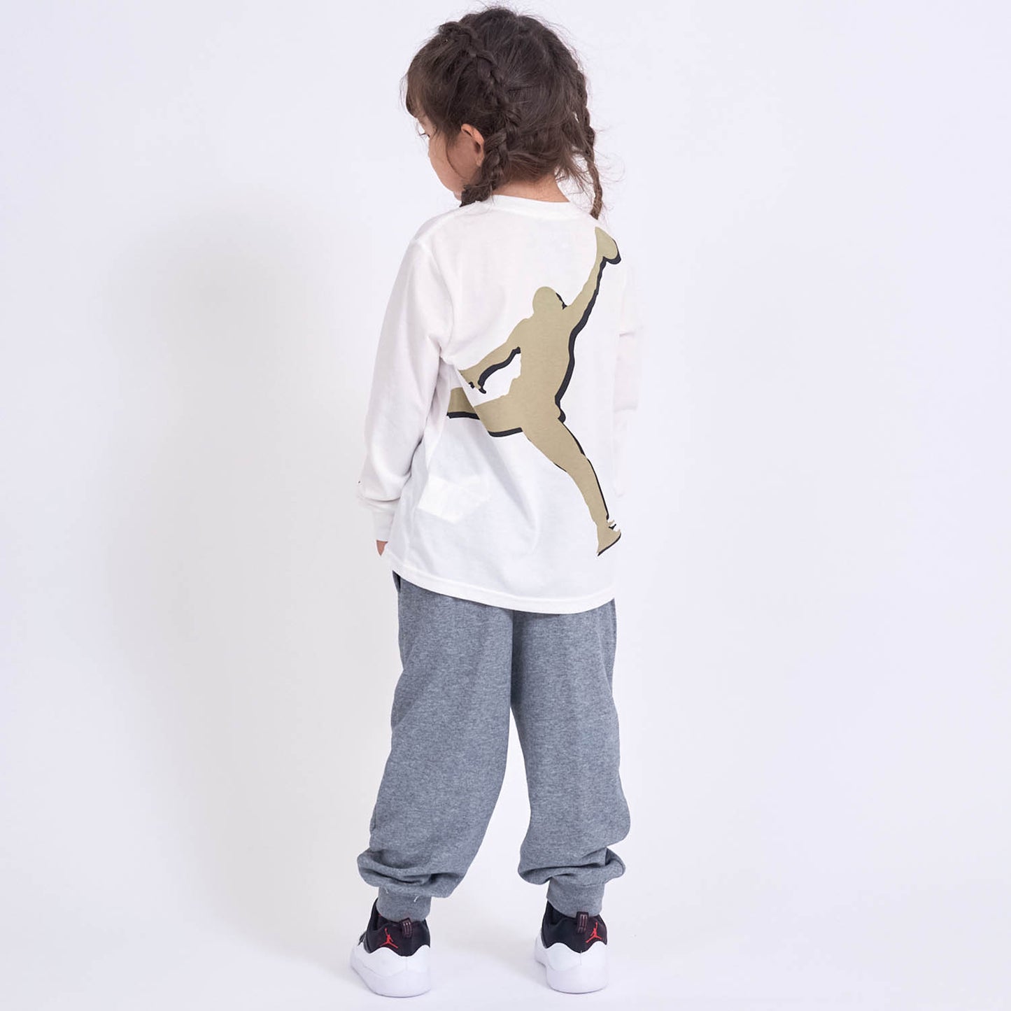 キッズ(105-120cm) Tシャツ JORDAN(ジョーダン) JDB AJB LABEL LS-TEE