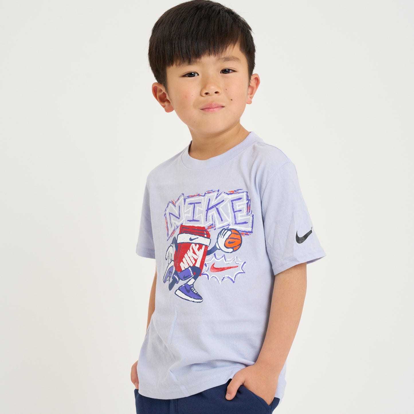 キッズ(105-120cm) NIKE(ナイキ) 半袖Tシャツ NKB CHALKY BOXY BBALL TEE