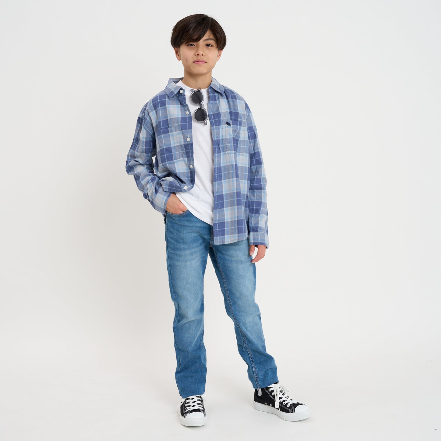 【110-170cm】 シャツ A&F(アバクロンビー&フィッチ) AFB LUXE TWILL SHIRT