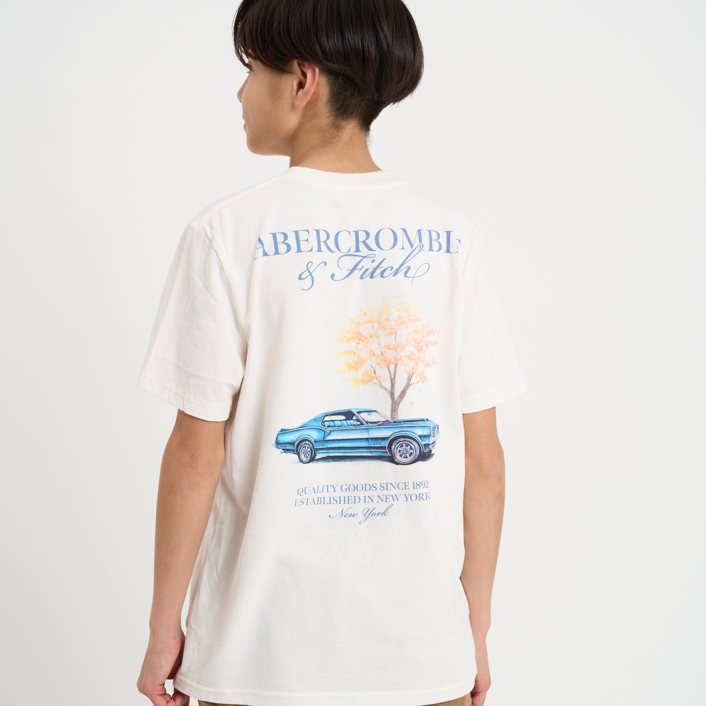 【110-170cm】 A&F(アバクロンビー&フィッチ) 半袖Tシャツ AFB AUTO CLUB TEE