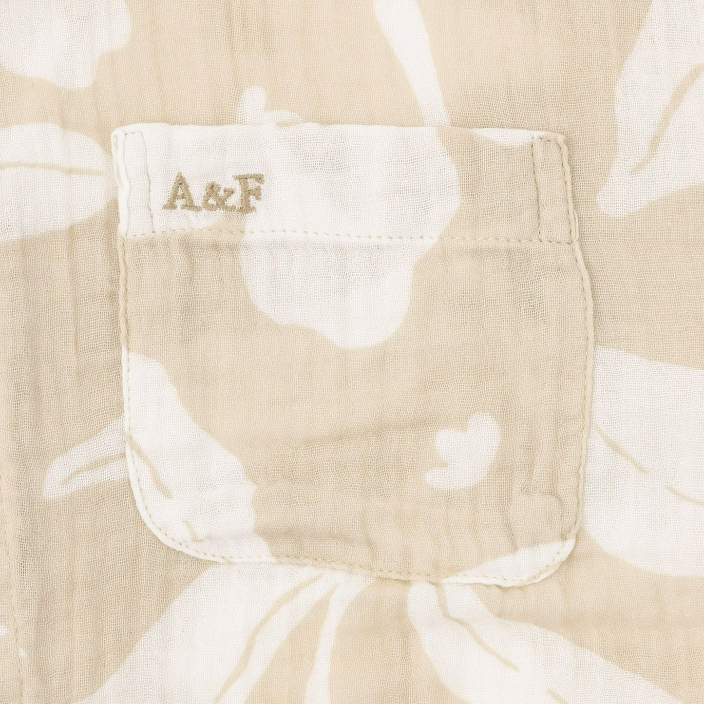 【110-170cm】 A&F(アバクロンビー&フィッチ) 布帛シャツ AFB GAUZE CAMP SHIRT