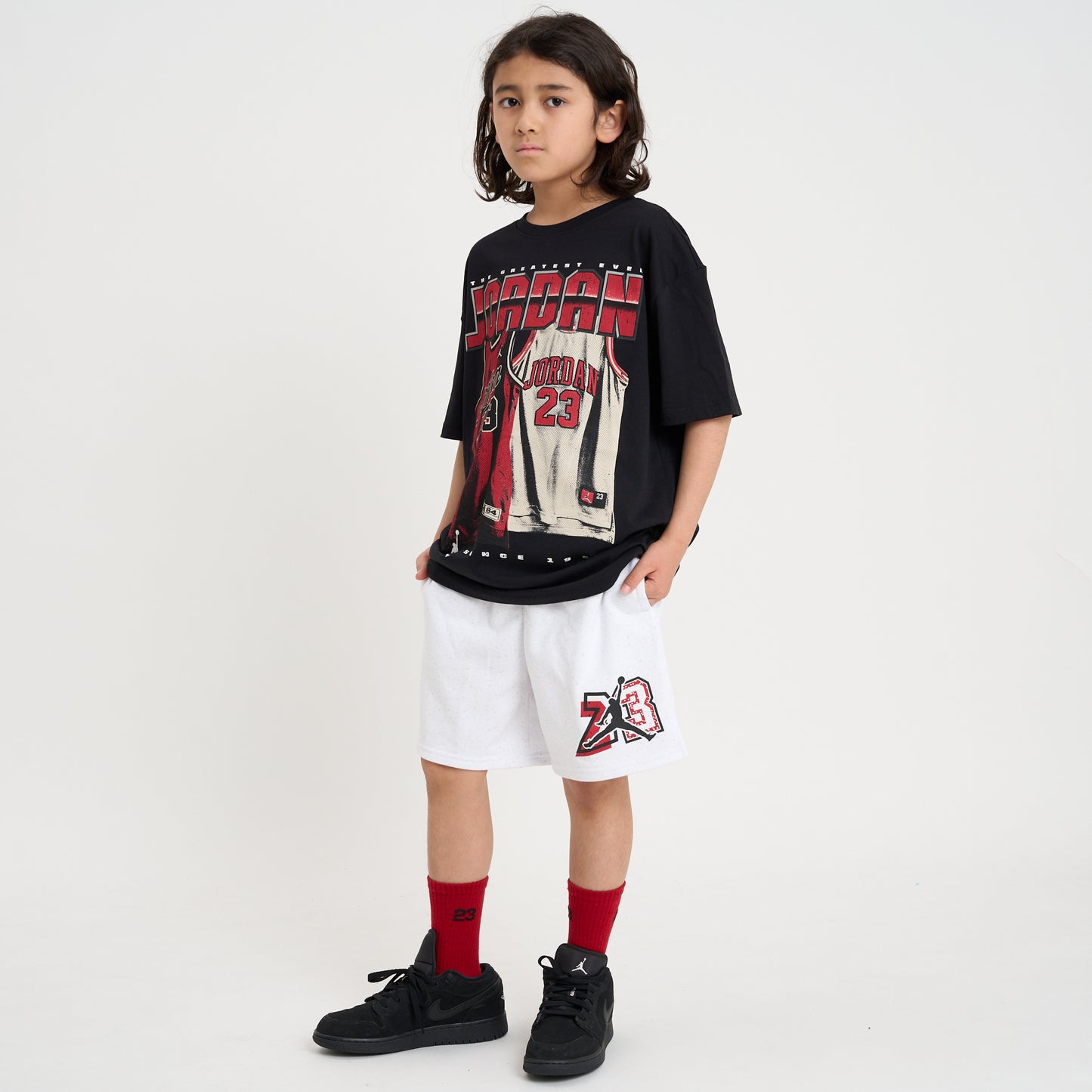 【公式限定】ジュニア(130-170cm) JORDAN(ジョーダン) ハーフパンツ JDB IN THE PAINT FT SHORT