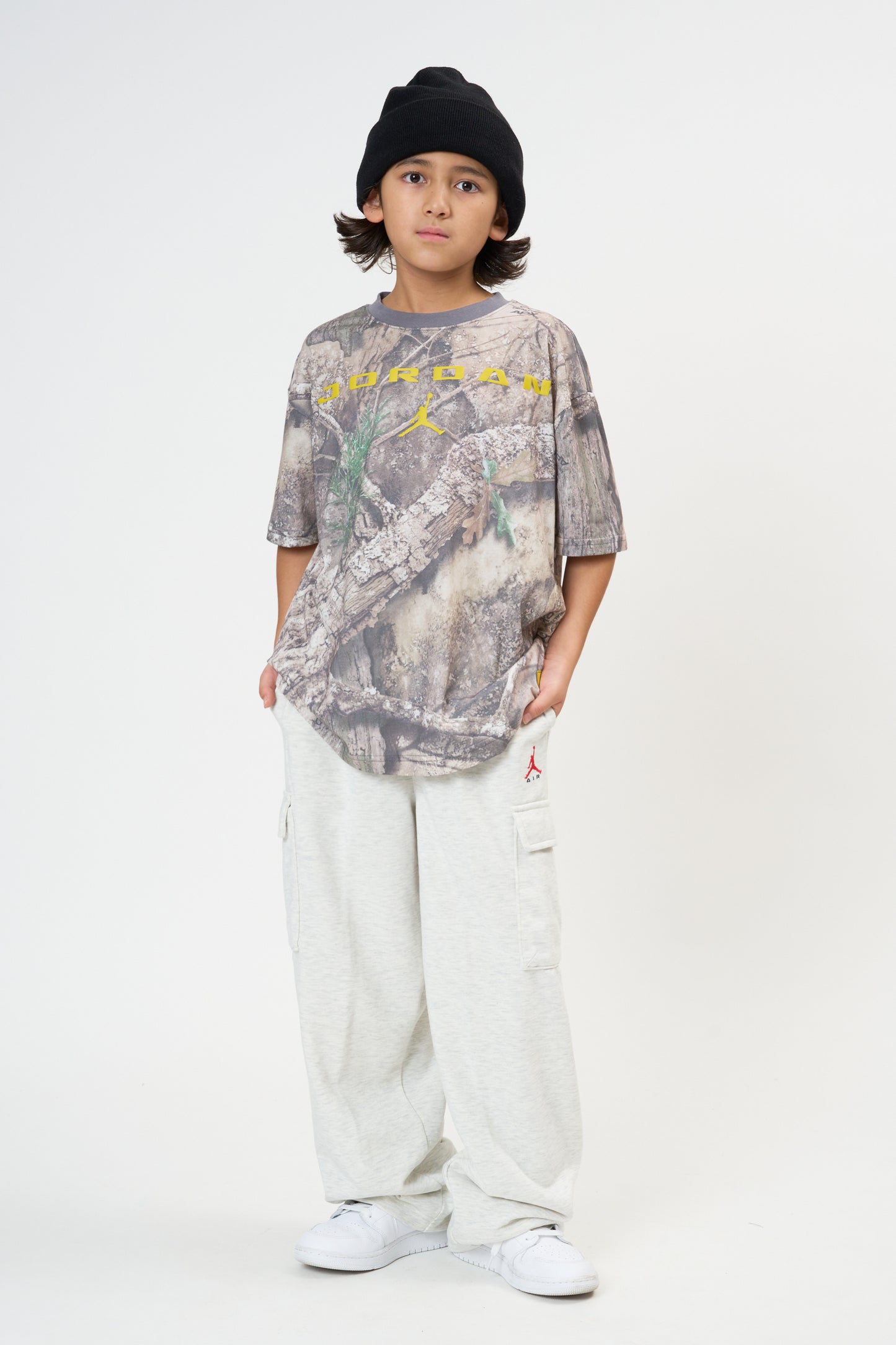 ジュニア(130-170cm) JORDAN(ジョーダン) 半袖Tシャツ JDB MJ BK REAL TREE AOP TEE