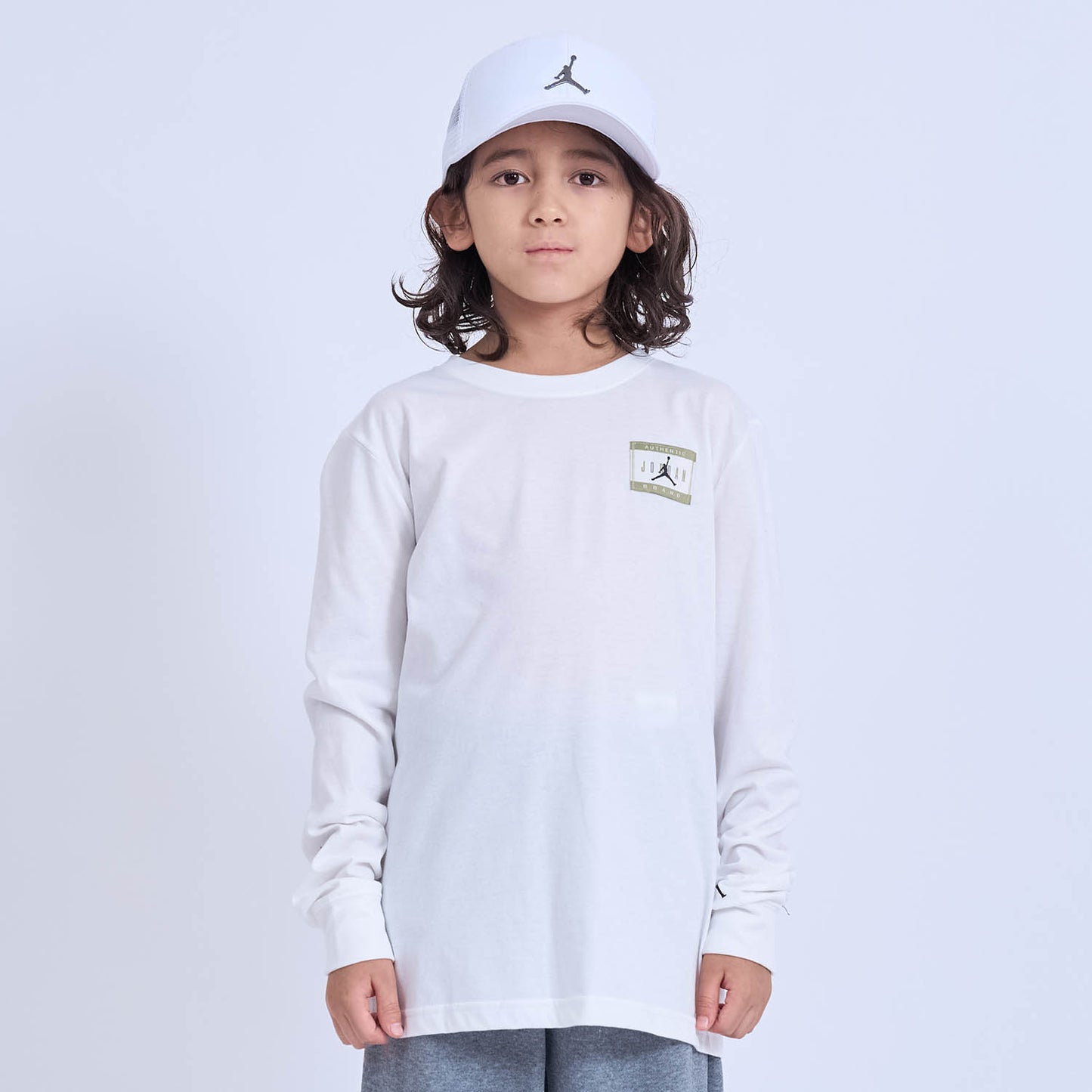 ジュニア(130-170cm) Tシャツ JORDAN(ジョーダン) JDB AJB LABEL LS-TEE