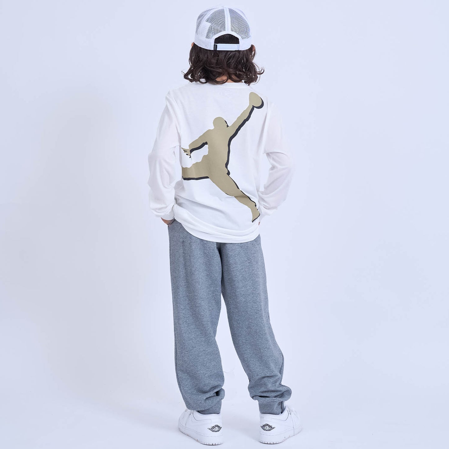 ジュニア(130-170cm) Tシャツ JORDAN(ジョーダン) JDB AJB LABEL LS-TEE