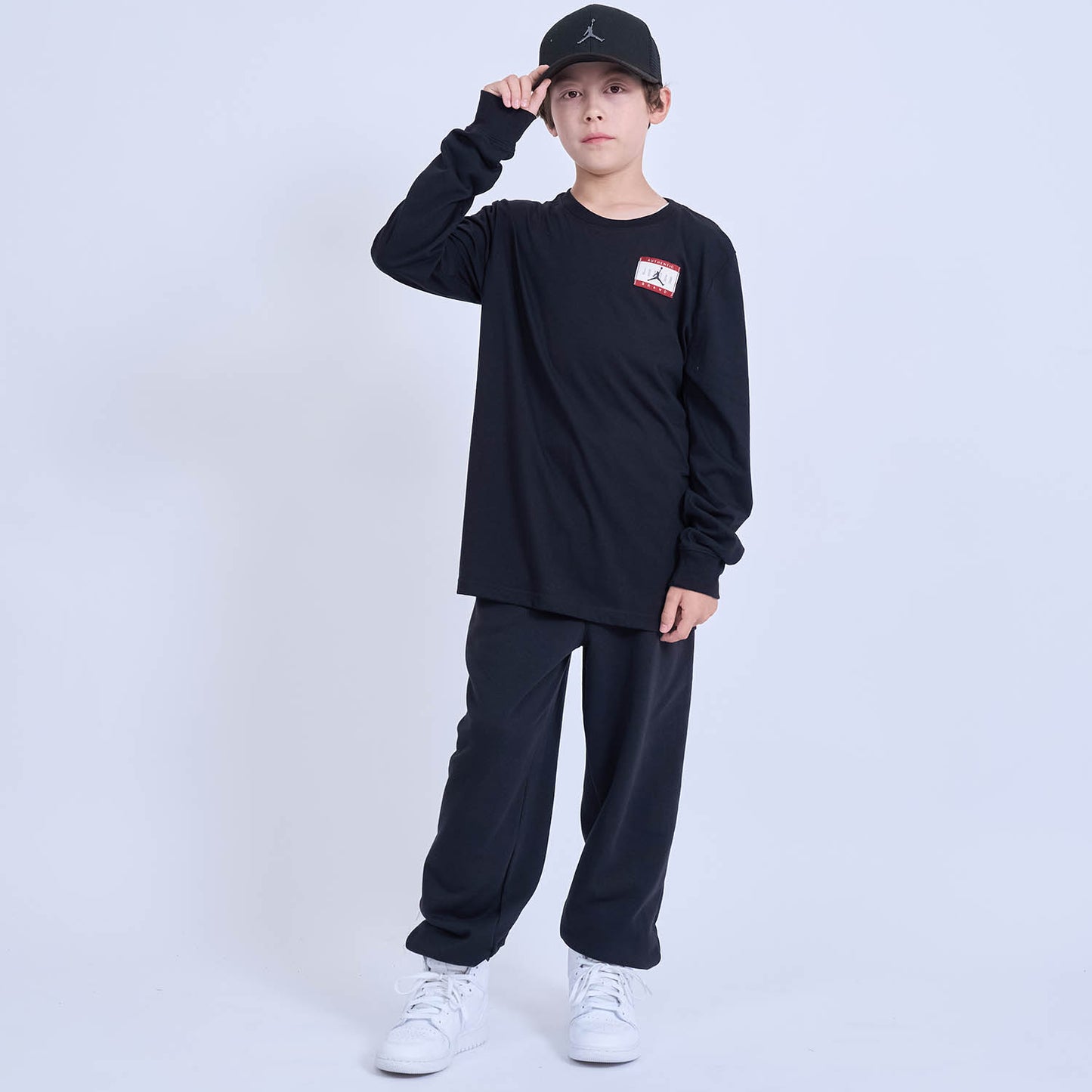 ジュニア(130-170cm) Tシャツ JORDAN(ジョーダン) JDB AJB LABEL LS-TEE