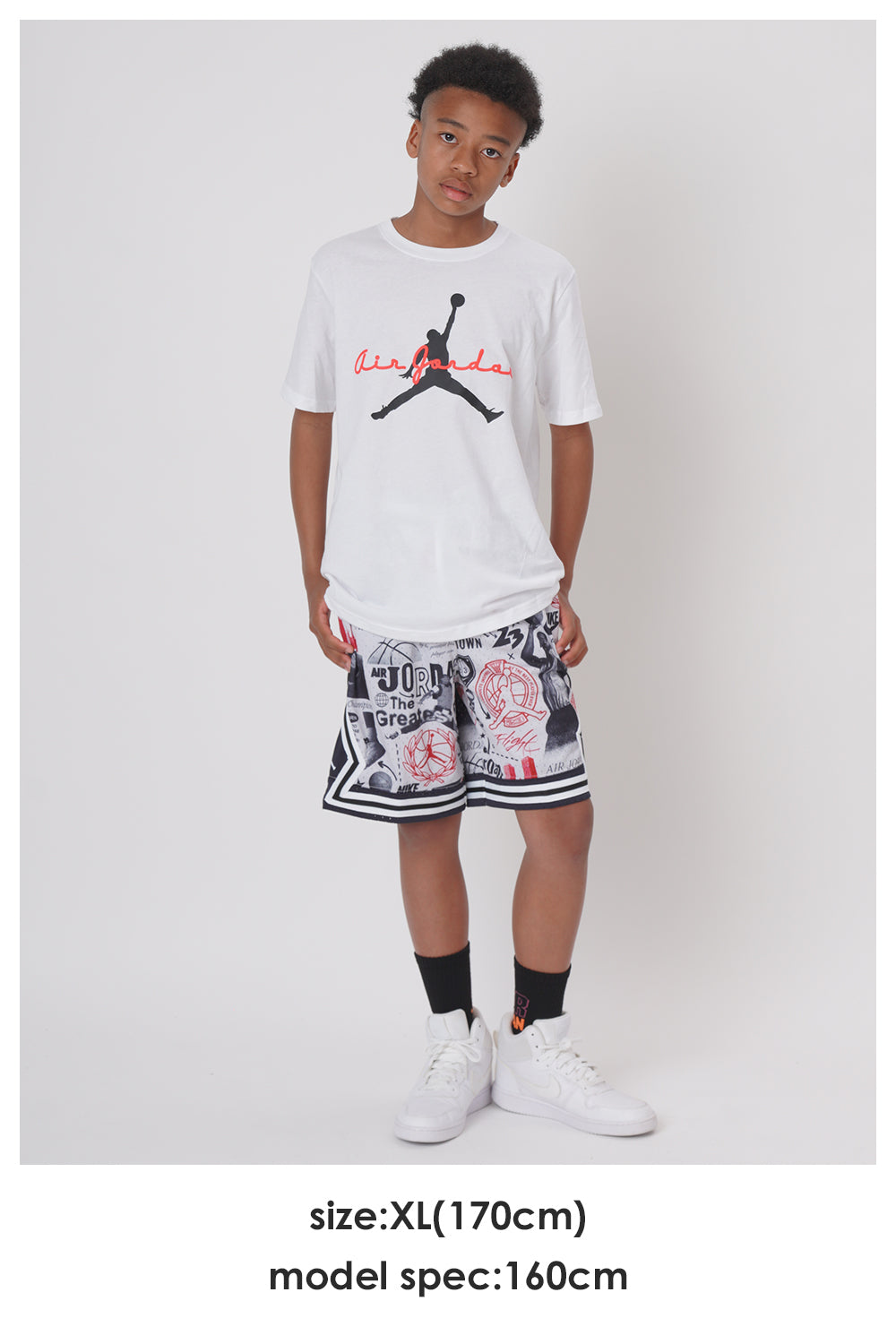ジュニア(130-170cm) JORDAN(ジョーダン) 半袖Tシャツ JDN FLIGHT ESSENTIALS SCRIPT