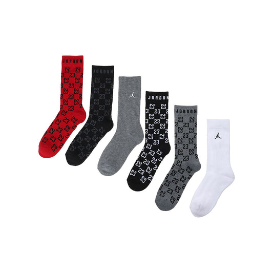 ソックス(23-25cm) JORDAN(ジョーダン) JHN MONOGRAM ESSENTIAL 6PK CRE