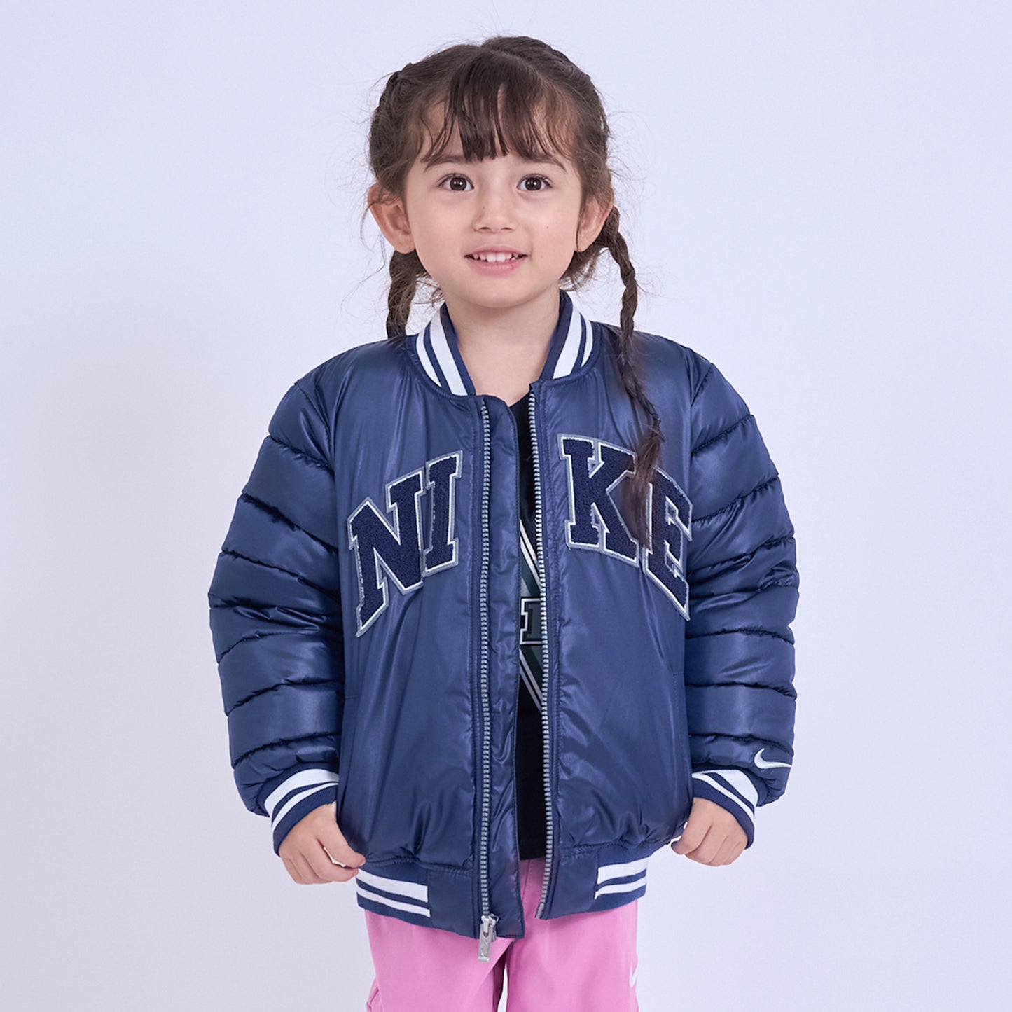キッズ(105-120cm) アウター NIKE(ナイキ) NKN NIKE BASEBALL PUFFER JKT