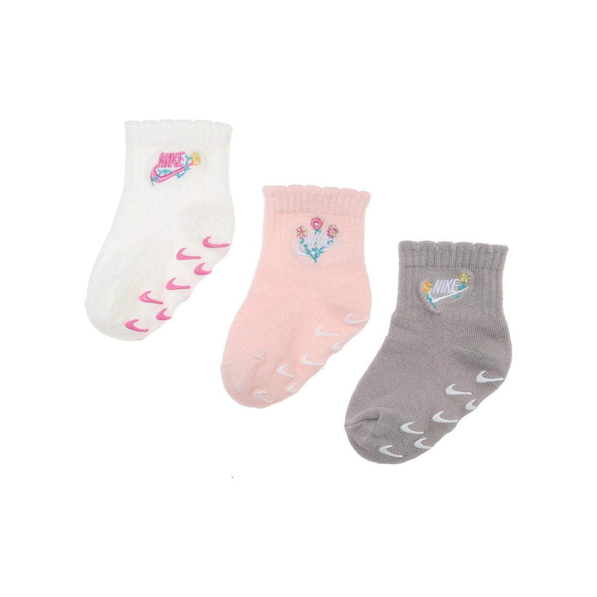 ソックス(8-10cm) NIKE(ナイキ) NHG 3PK GIRLS FLOWRAL SOCK