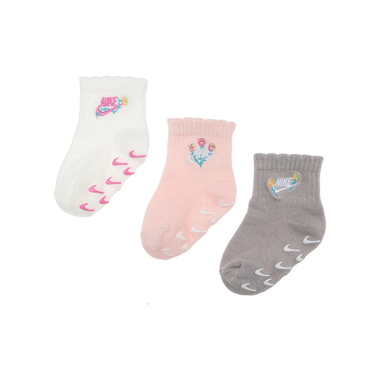 ソックス(8-10cm) NIKE(ナイキ) NHG 3PK GIRLS FLOWRAL SOCK