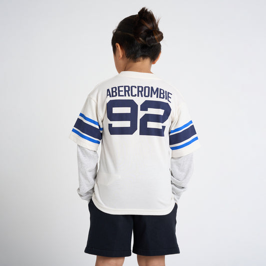 【110-170cm】 Tシャツ A&F(アバクロンビー&フィッチ) AFB FOOTBALL HANGDOWN TEE