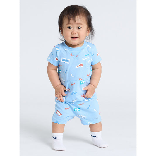 ベビー(55-70cm) ロンパース NIKE(ナイキ) NKN E1D1 SHORT SLV SHORT COVER