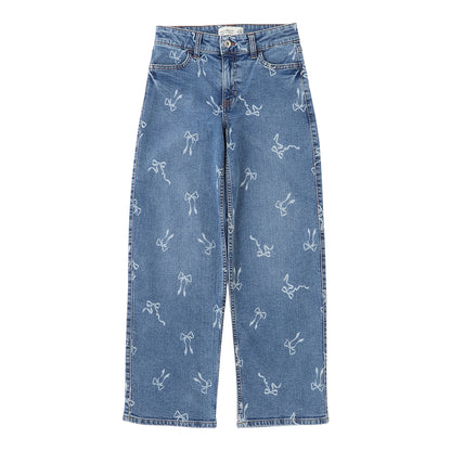 【110-170cm】 パンツ A&F(アバクロンビー&フィッチ) AFG HR DISCHARGE WIDE LEG JEAN