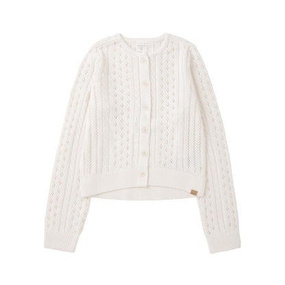 【110-170cm】 アウター A&F(アバクロンビー&フィッチ) AFG CROPPED CABLE CARDIGAN