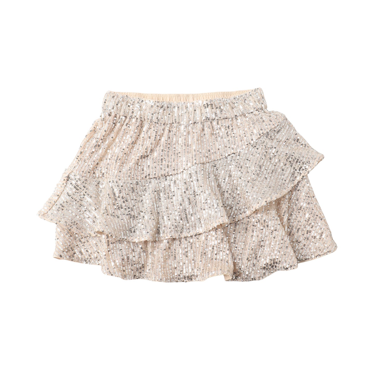 【110-170cm】 スカート A&F(アバクロンビー&フィッチ) AFG SEQUIN TIERED SKIRT