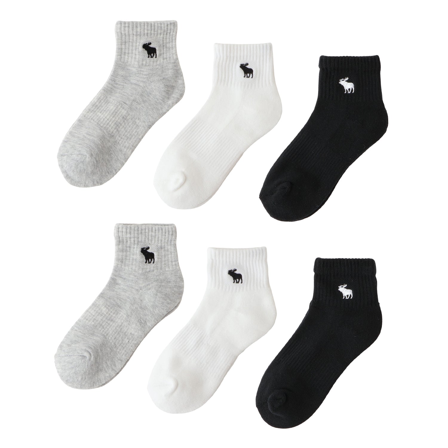 ソックス(17-25cm) A&F(アバクロンビー&フィッチ) AFHN 6PK