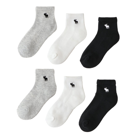 ソックス(17-25cm) A&F(アバクロンビー&フィッチ) AFHN 6PK ANKLE SOCK