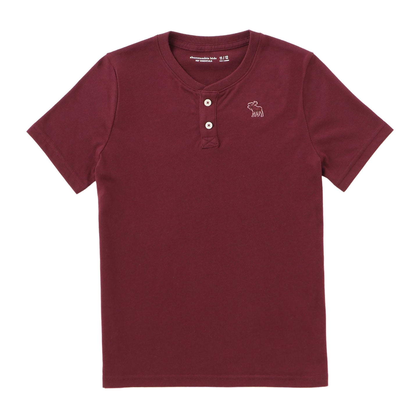 【110-170cm】 Tシャツ A&F(アバクロンビー&フィッチ) AFB ESSENTIAL HENLEY TEE