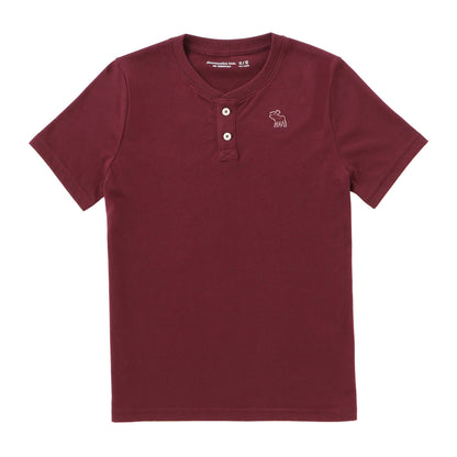 【110-170cm】 Tシャツ A&F(アバクロンビー&フィッチ) AFB ESSENTIAL HENLEY TEE
