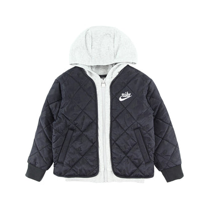 キッズ(105-120cm) アウター NIKE(ナイキ) NKN FLEECE HOODED QUILT JACKET