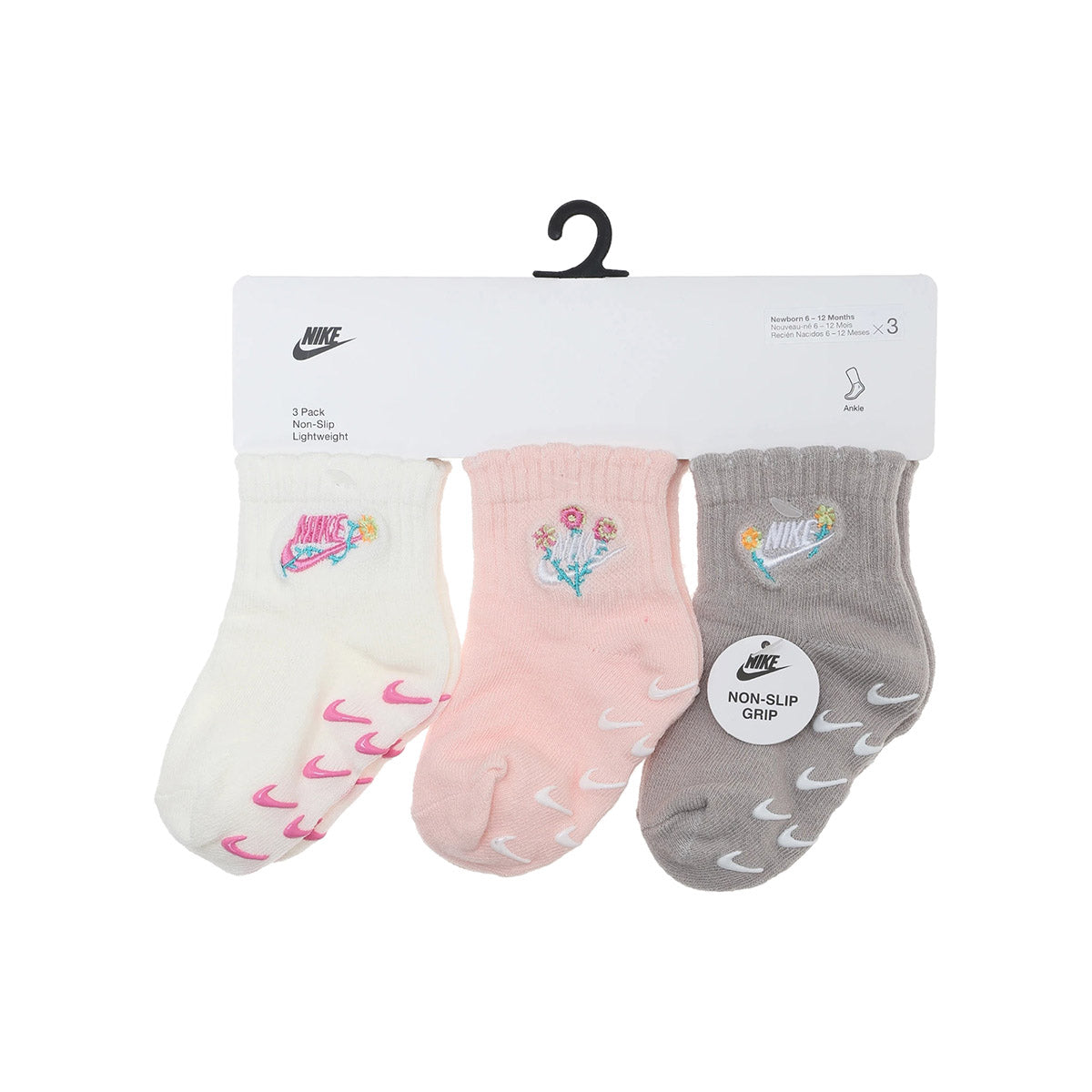 ソックス(8-10cm) NIKE(ナイキ) NHG 3PK GIRLS FLOWRAL SOCK