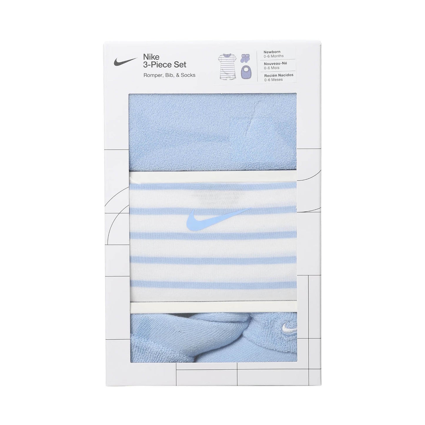 ベビー(80-90cm)  NIKE(ナイキ) セットアップ NHN 3PK TERRY ROMPER SET