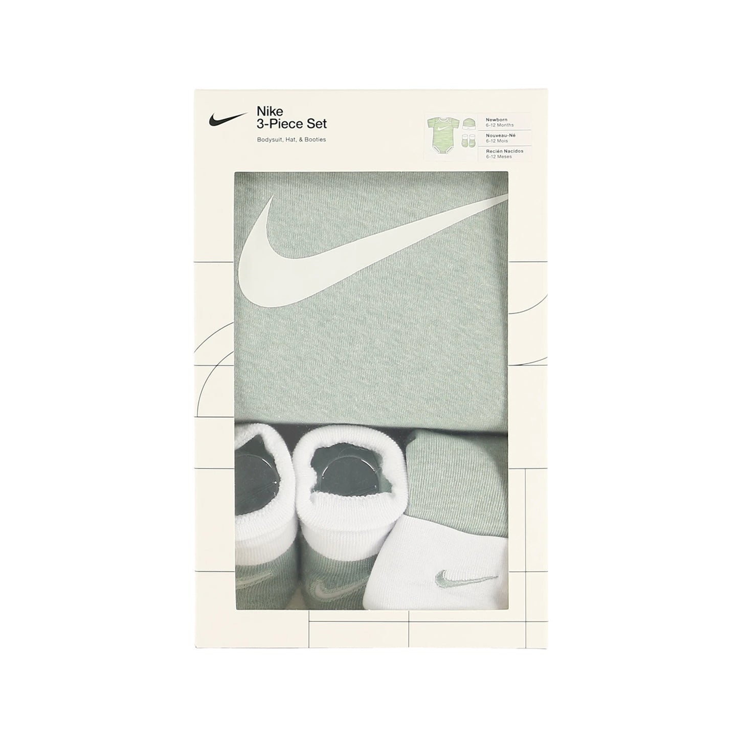 ベビー(0-6M) セット商品 NIKE(ナイキ) SWOOSH HAT/BODYSUIT/BOOTIE 3